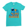 Me Just Here Fore The Cookies Ladies Fitted T-Shirt