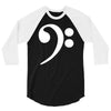 bass cleff funny 3/4 Sleeve Shirt
