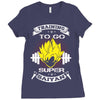 Trainning To Go Super Saiyan Ladies Fitted T-Shirt