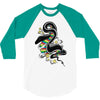 many colors  snake 3/4 Sleeve Shirt