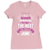 All Women Created Equal But The Best Born In June Ladies Fitted T-Shirt