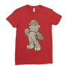 mario text Ladies Fitted T-Shirt