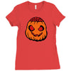 halloween pumpkin Ladies Fitted T-Shirt