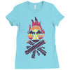 bonfire Ladies Fitted T-Shirt