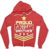 military, proud us army brother veteran u Zipper Hoodie