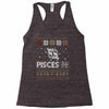 santa pisces christmas ugly t shirts Racerback Tank