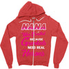 Nana Was Created Because Need Real Heroes Zipper Hoodie