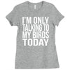 i'm only talking to my birds today Ladies Fitted T-Shirt