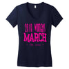 2018 Women's March On USA Women's V-Neck T-Shirt