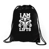 i am the one who lifts Drawstring Bags