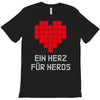 nerd shirt design  herz f&uuml;r nerds computer gaming fun big bang minecr T-Shirt
