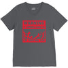 warning if zombies chase us i'm tripping you V-Neck Tee