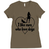 i like men who love dogs Ladies Fitted T-Shirt