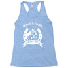 personalised pony horse and rider Racerback Tank