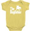 the dogfather  nerd retro der pate godfather fun Baby Onesie
