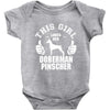 This Girl Loves Her Doberman Pinscher Baby Onesie