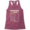 February Girl Facts Aquarius Racerback Tank