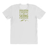 education is important but skiing is importanter All Over Women's T-shirt