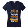 My Daughter Super Awesome Dad Women's V-Neck T-Shirt