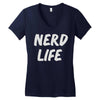 nerd life Women's V-Neck T-Shirt