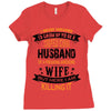 Super Cool Husband Of A Freaking Awesome Wife Ladies Fitted T-Shirt