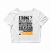Strong Independent Motivated Taurus Crop Top