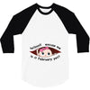February Peeking Out Baby Girl 3/4 Sleeve Shirt
