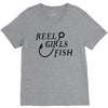 reel girls fish V-Neck Tee