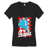 funny vespa chequer board, ideal gift or birthday present Women's V-Neck T-Shirt