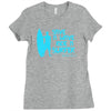 save a wave ride a surfer Ladies Fitted T-Shirt