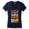 My Husband Is Super Awesome Women's V-Neck T-Shirt