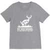 buck wear food poops V-Neck Tee