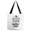 You Cant Scare Me I am Biker Dad Tote Bags