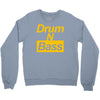 drum n bass birthday music Crewneck Sweatshirt