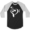 music heart rock baseball jersey 3/4 Sleeve Shirt