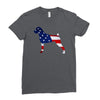 patriotic boxer Ladies Fitted T-Shirt
