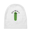 dill with it black logo Baby Beanies