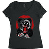angry panda Women's Triblend Scoop T-shirt