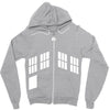 blue boxes Zipper Hoodie