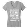 Vietnam Veteran Granddaughter Women's V-Neck T-Shirt