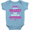 The Best Grammy Was Born In Sebtember Baby Onesie
