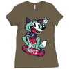 foxes Ladies Fitted T-Shirt