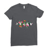 Femen with Flowers Ladies Fitted T-Shirt