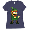 happy saint patrick day simpson 2 Ladies Fitted T-Shirt