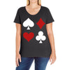 Casino Signs Ladies Curvy T-Shirt