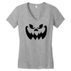 evil pumpkin face halloween costume Women's V-Neck T-Shirt