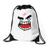 anger tee (flat version) Drawstring Bags