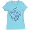 pet love cat Ladies Fitted T-Shirt