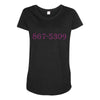 867 midnight Maternity Scoop Neck T-shirt