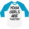 yoga girls are twisted 3/4 Sleeve Shirt